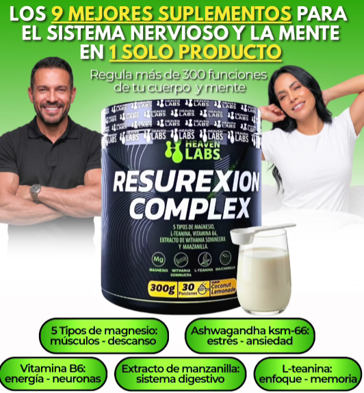 RESUREXION COMPLEX-LOS 9 MEJORES SUPLEMENTOS PARA LA MENTE EN UNO SOLO