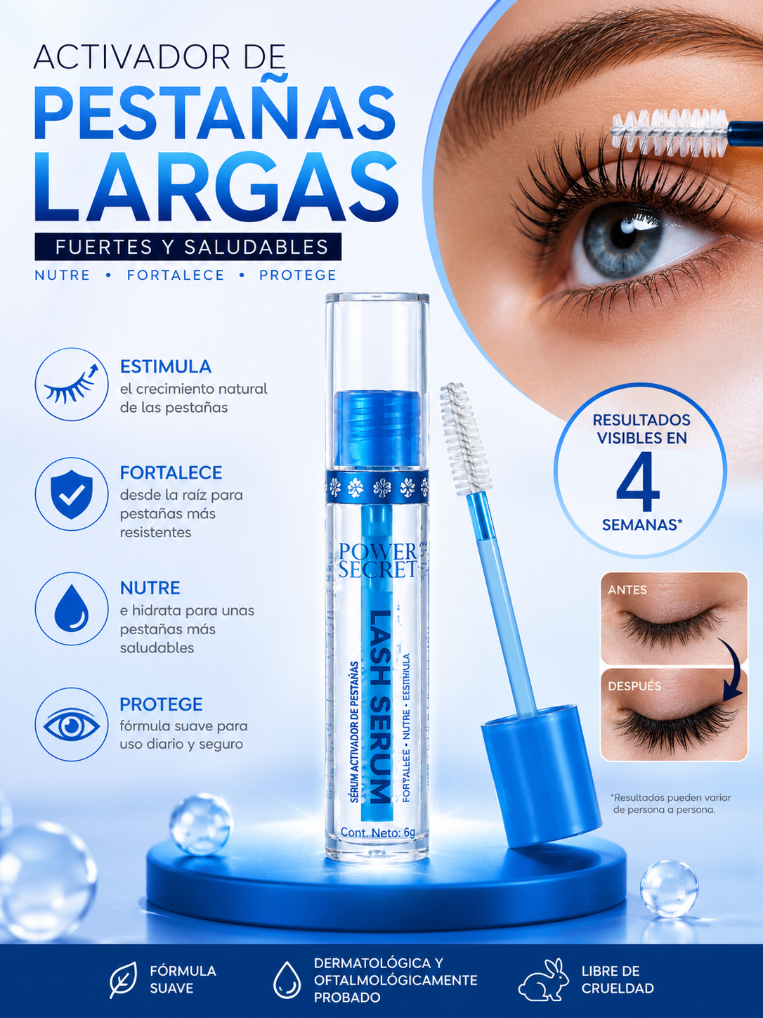 SERUM DE PESTAÑAS-ALARGA LAS PESTAÑAS