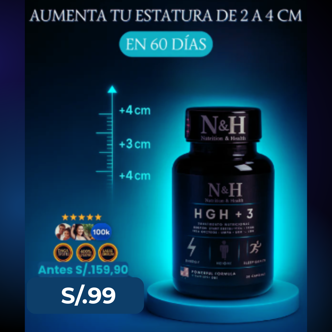SUPLEMENTO HGH+3 - AUMENTA TU ESTATURA