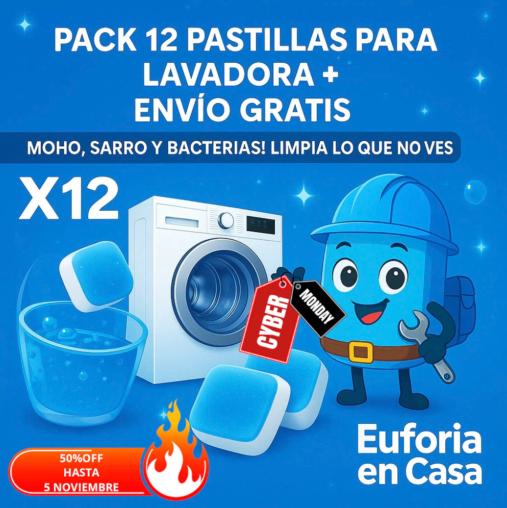 PACK 12 PASTILLAS LAVADORA