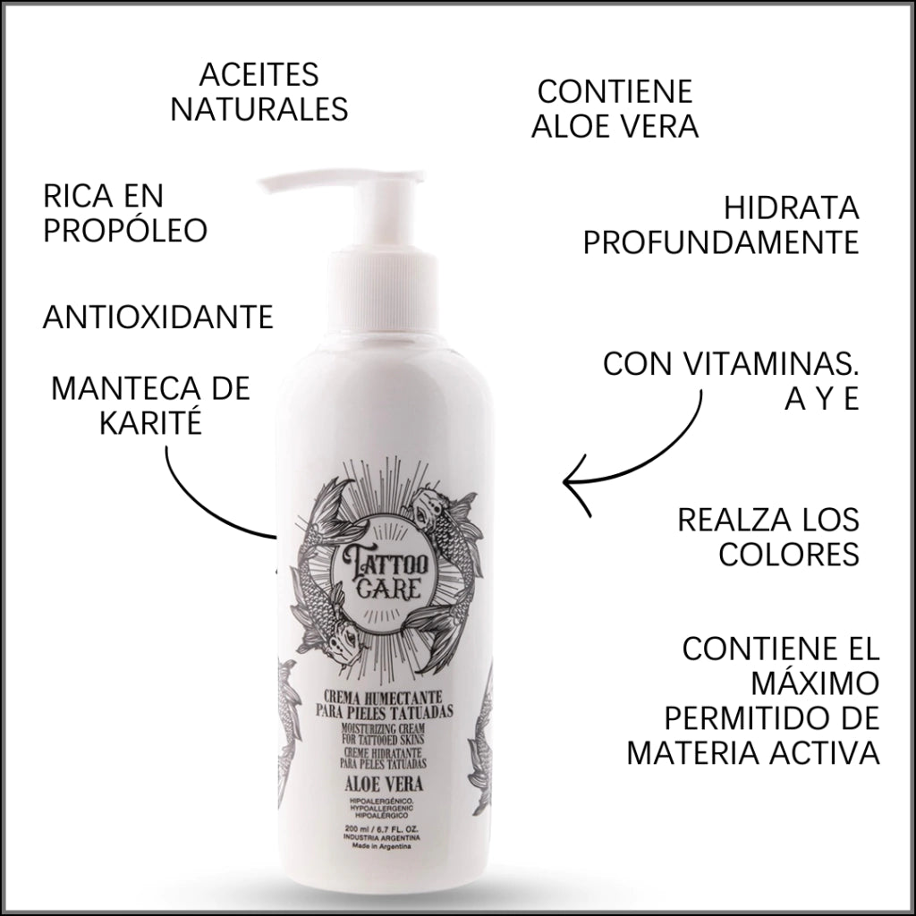 CREMA HUMECTANTE PARA CUIDAR LOS TATUAJES