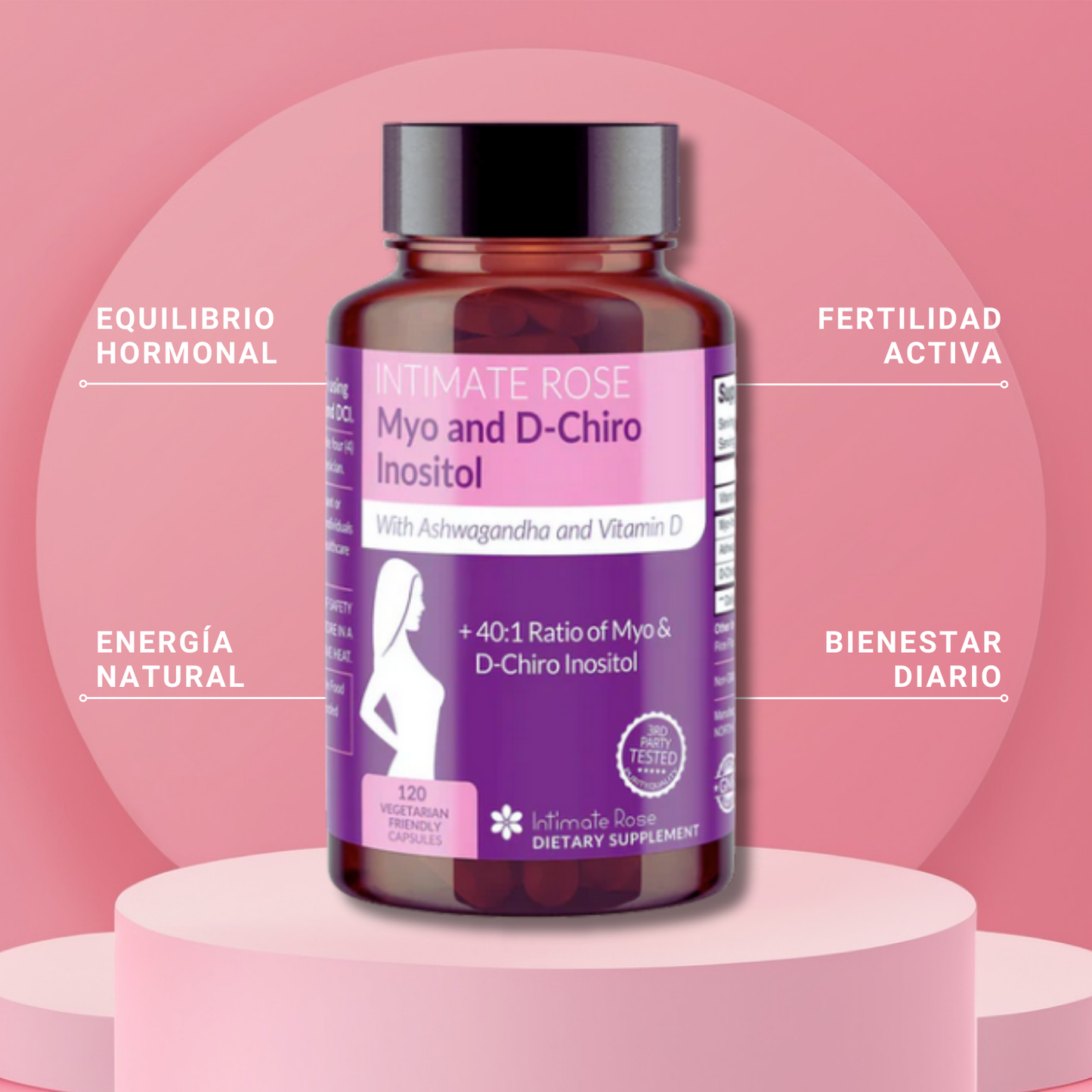 INTIMATE CAP - FORTALECE TU FERTILIDAD Y MEJORA TU CICLO HORMONAL (80 cap)