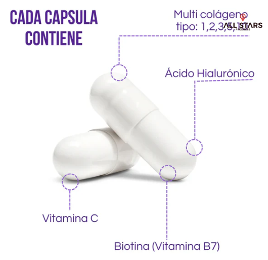 MULTI COLLAGEN (90 CAP)-FORTALECE TU CABELLO, UÑAS Y PIEL