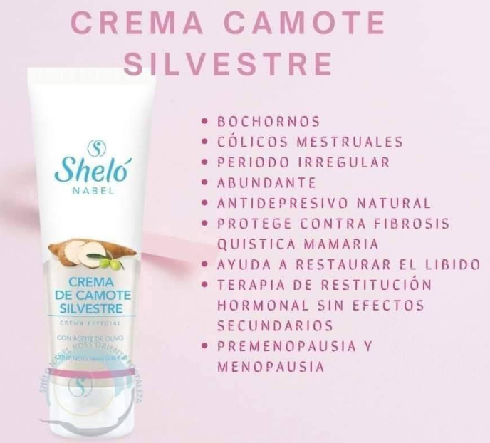 CREMA DE CAMOTE SILVESTRE-APOYA EL EQUILIBRIO HORMONAL