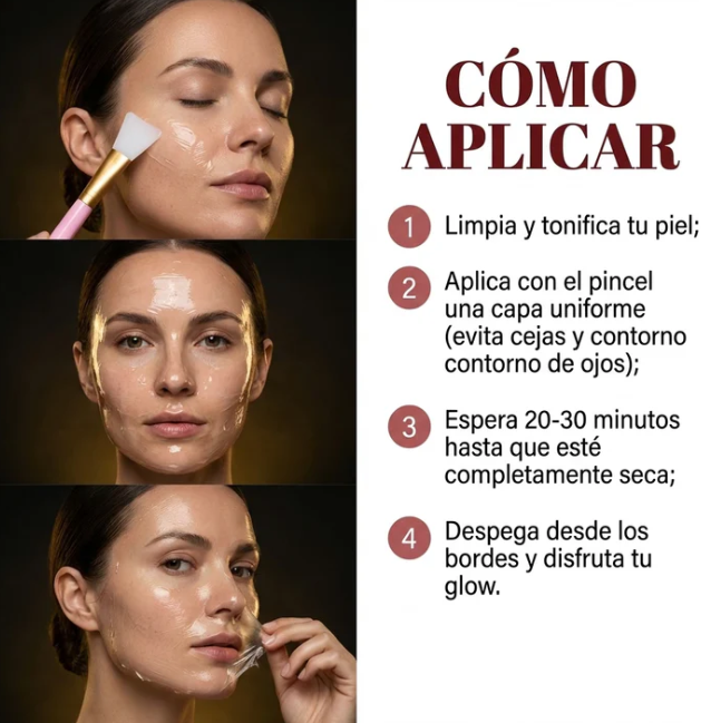 Mascarilla de colageno rejuvenecedora