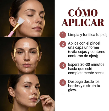 Mascarilla de colageno rejuvenecedora