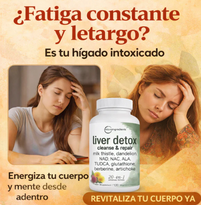 LIVER DETOX-LIMPIEZA PROFUNDA PARA EL HÍGADO GRASO, MEJORAR LA DIGESTIÓN Y MAL ALIENTO
