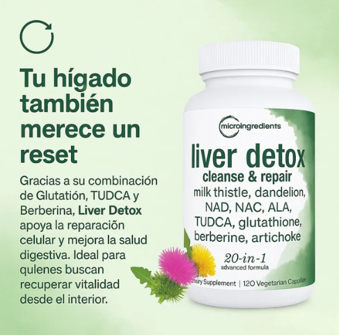 LIVER DETOX-LIMPIEZA PROFUNDA PARA EL HÍGADO GRASO, MEJORAR LA DIGESTIÓN Y MAL ALIENTO