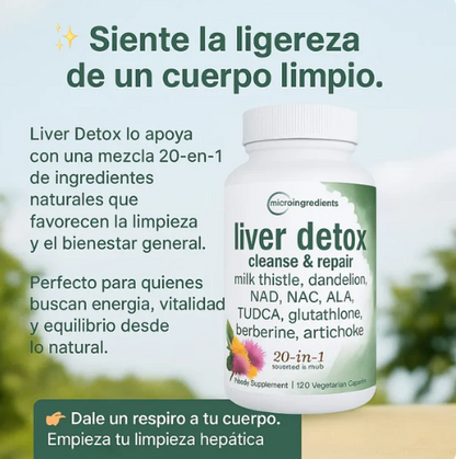 LIVER DETOX-LIMPIEZA PROFUNDA PARA EL HÍGADO GRASO, MEJORAR LA DIGESTIÓN Y MAL ALIENTO