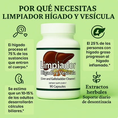 LIMPIADOR HIGADO Y VESICULA (60 CAP)