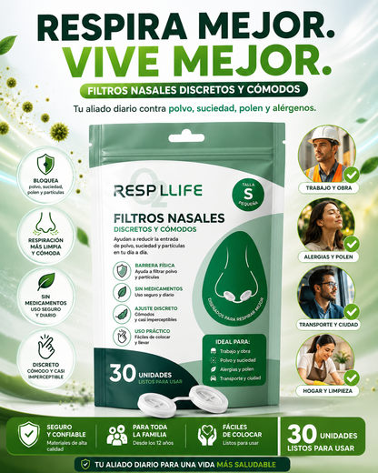 FILTROS NASALES (PACK X 30)