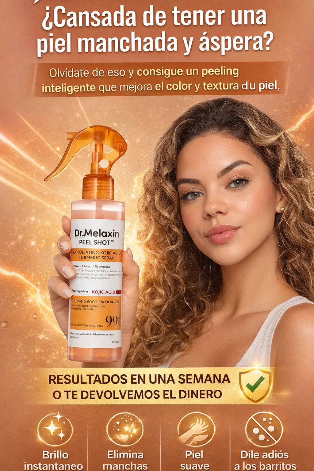 Dr. Melaxin Peel Shot Exfoliante Corporal Kojic - PIEL MAS CLARA, SUAVE Y SIN MANCHAS EN DÍAS
