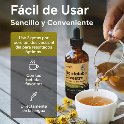 Gotas ClearAir — Limpieza Pulmonar Para Fumadores