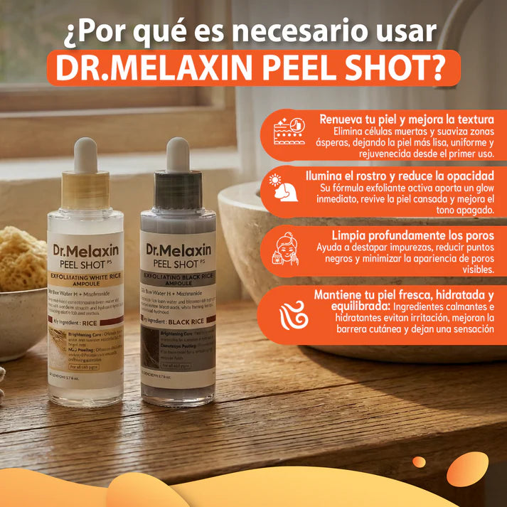 Dr.melaxin Peel Shot Glow- Exfoliante removedor de manchas