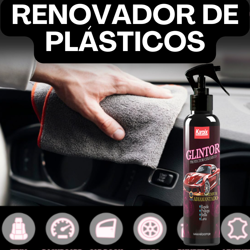 RENOVADOR DE PLÁSTICOS-RENUEVA EL COLOR Y BRILLO