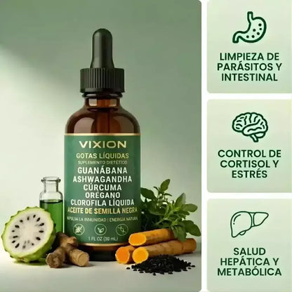 Vixion | Limpieza Digestiva y Antiparasitaria con Efecto de Drenaje Linfático