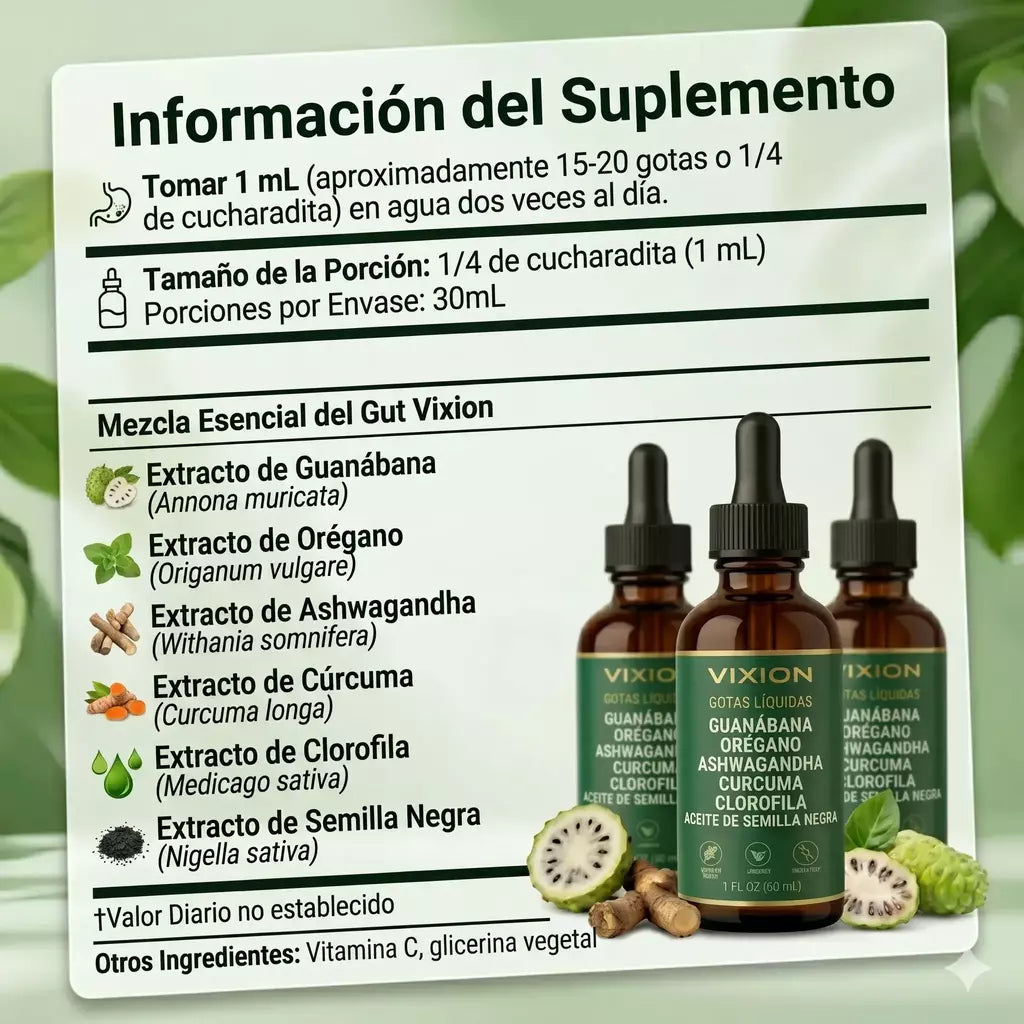Vixion | Limpieza Digestiva y Antiparasitaria con Efecto de Drenaje Linfático