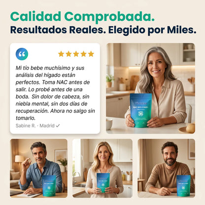 Complejo diario NAC600 + NAD-APOYA A LA DESINTOXICACIÓN DEL HÍGADO